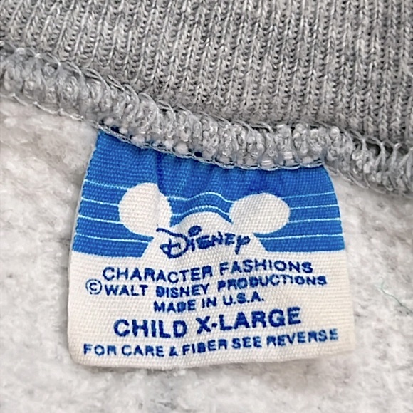Vintage 80's Youth Mickey Mouse Sweatshirt Crewneck Long Sleeve Child XL - Picture 7 of 11